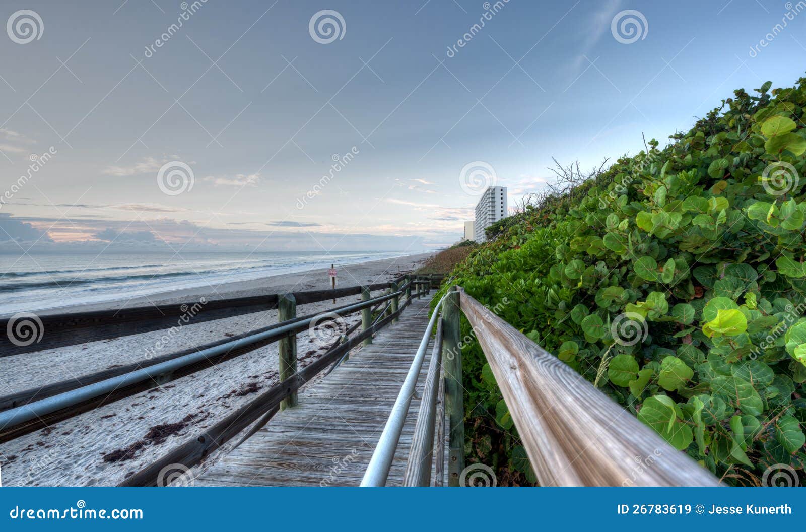 Sunrise in Indian Harbor Beach Stock Image Image of landscape, high
