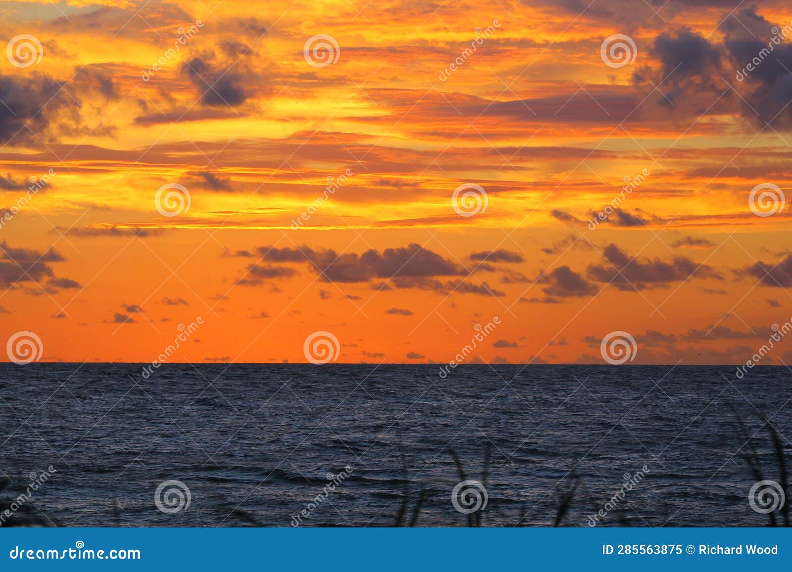 Sunrise at Jetty Park, Fort Pierce, Florida Stock Image Image of view