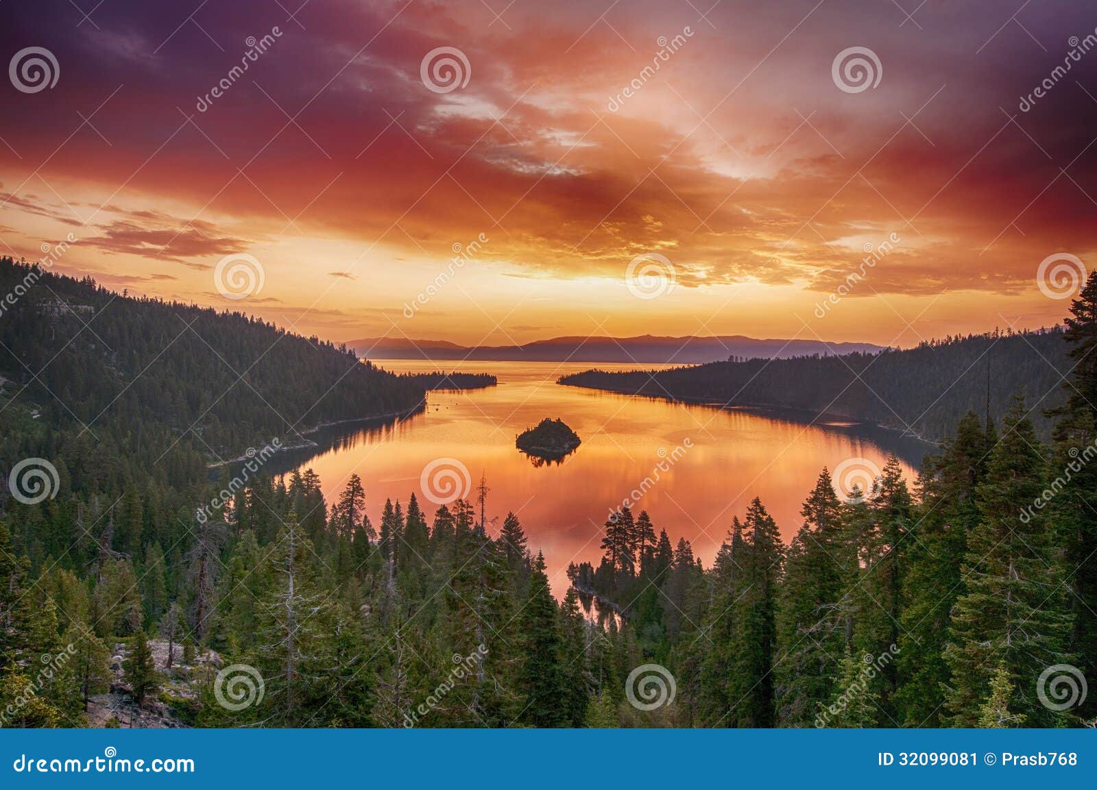 sunrise at lake tahoe