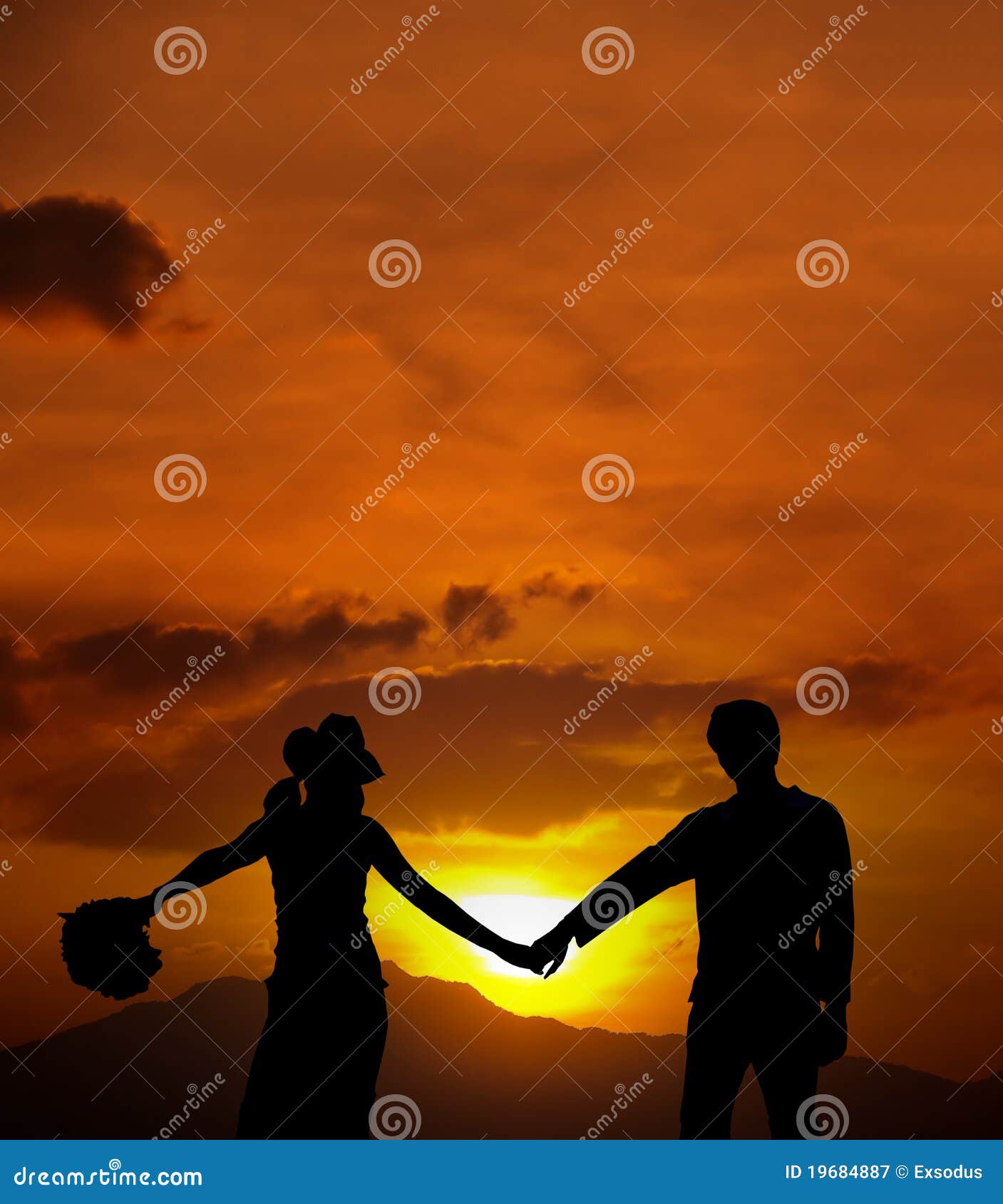 The sunrise of love stock illustration. Illustration of dusk 19684887