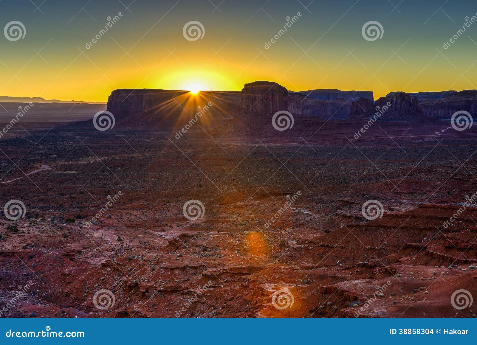 sunrise at monument valley, navajo nation