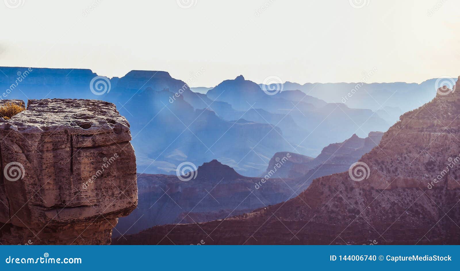 Sunrise Morning At Grand Canyon National Park Fog Beautiful Landscape