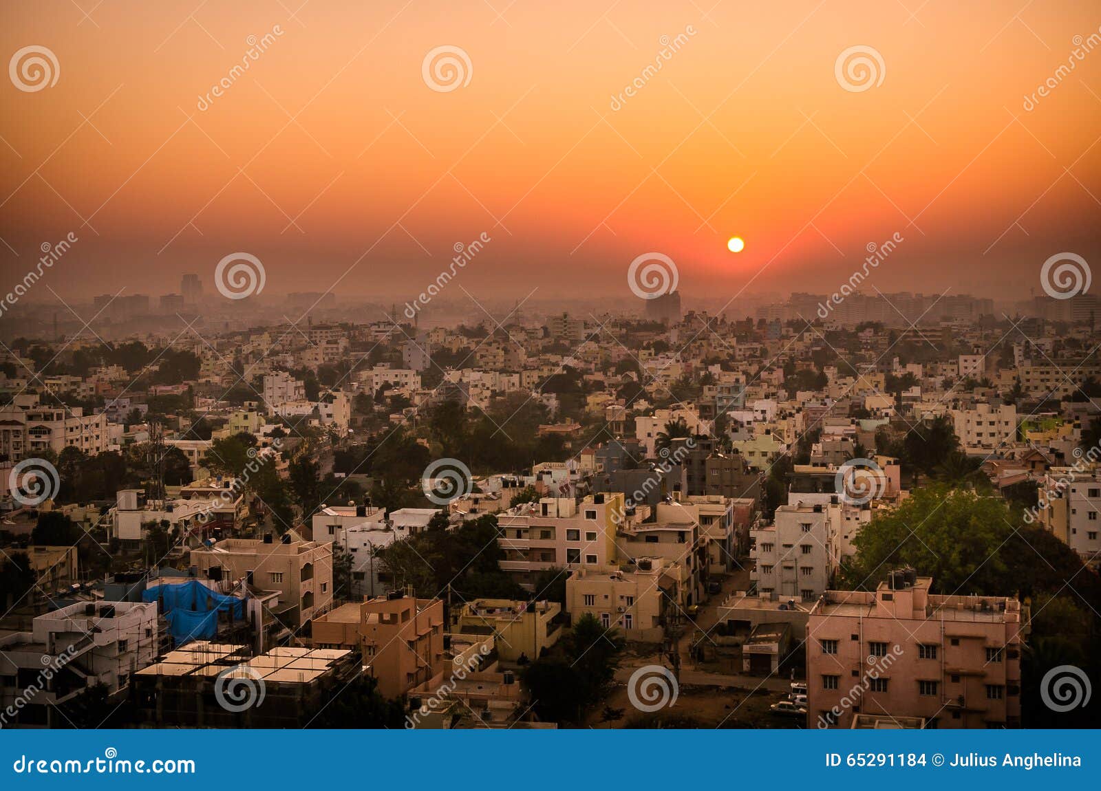 sunrise over bangalore