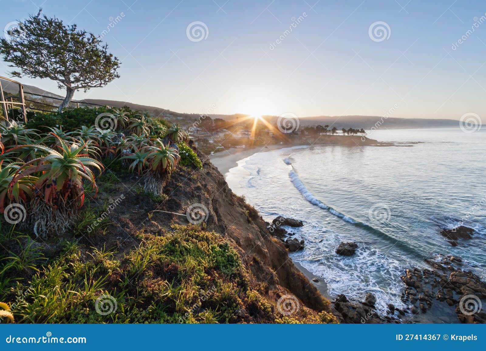 sunrise over laguna beach