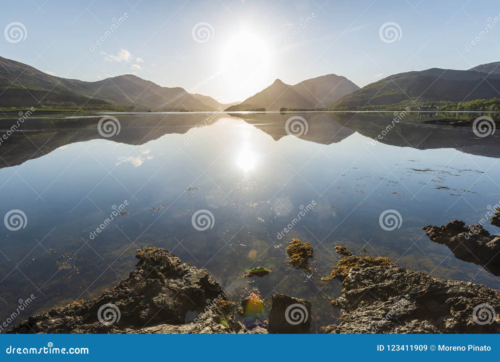 Sunrise Over Loch Leven in Glencoe Surroundings Stock Image - Image of ...