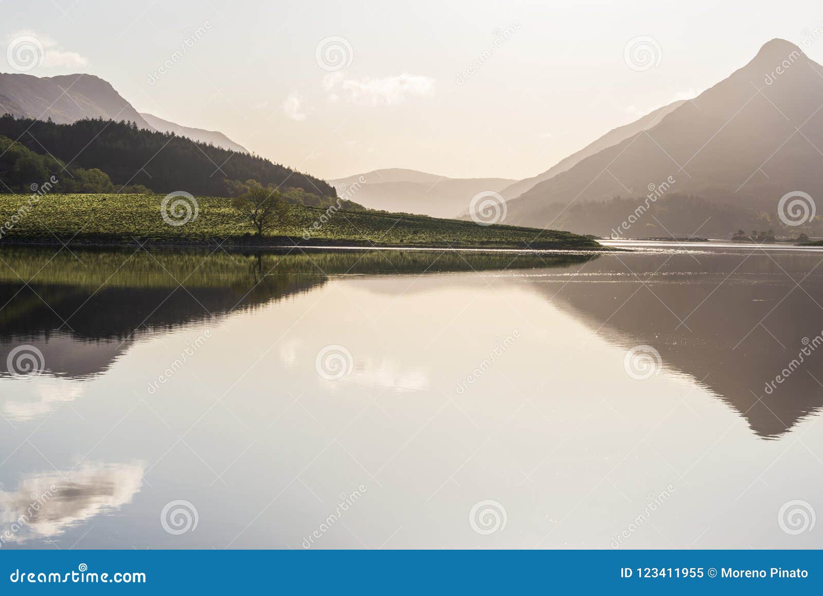 Sunrise Over Loch Leven in Glencoe Surroundings Stock Image - Image of ...