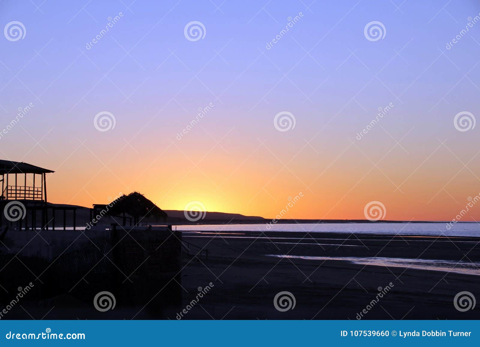 sunrise over the sea of cortez, el golfo, mexico