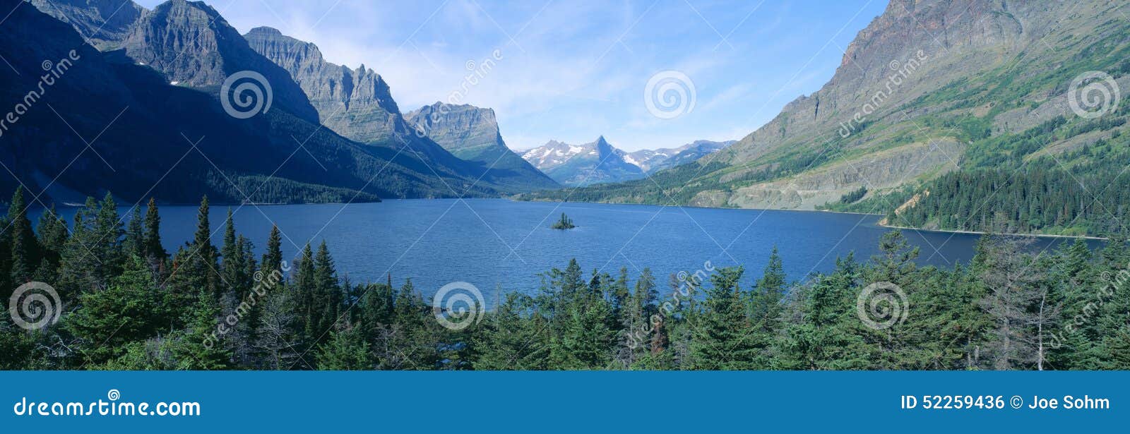 sunrise over st. mary lake, glacier national park, montana