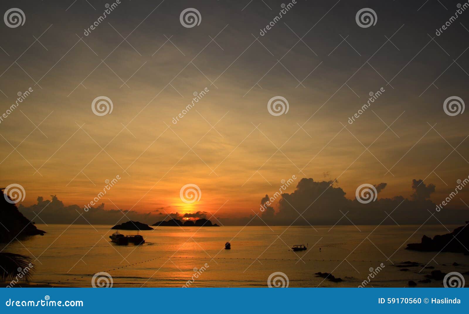 sunrise on pulau redang malaysia