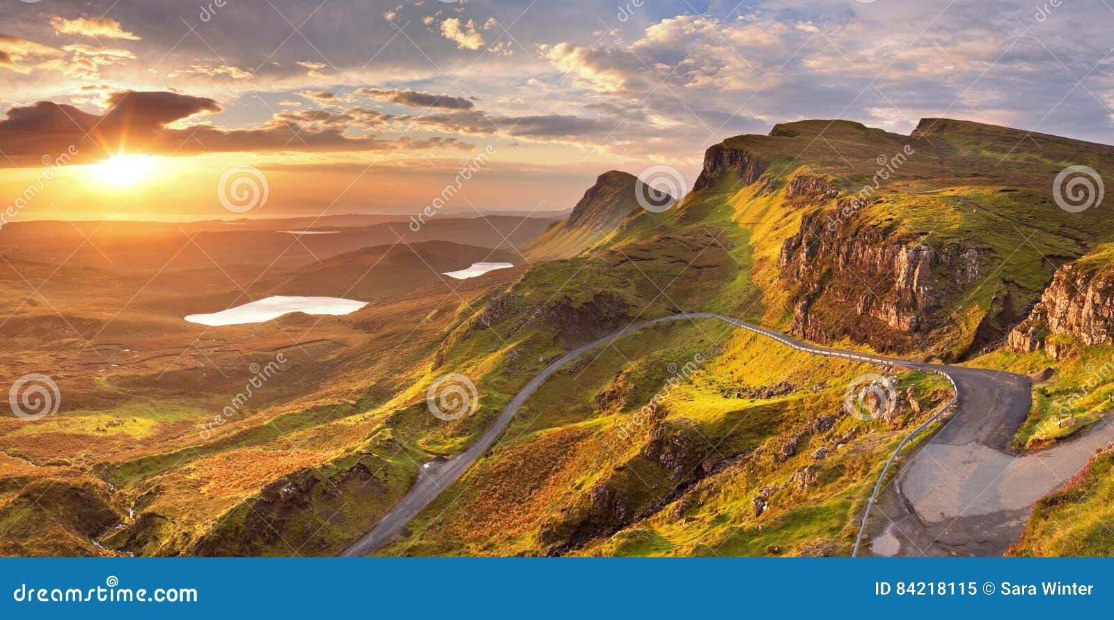 sunrise at quiraing, isle of skye, scotland