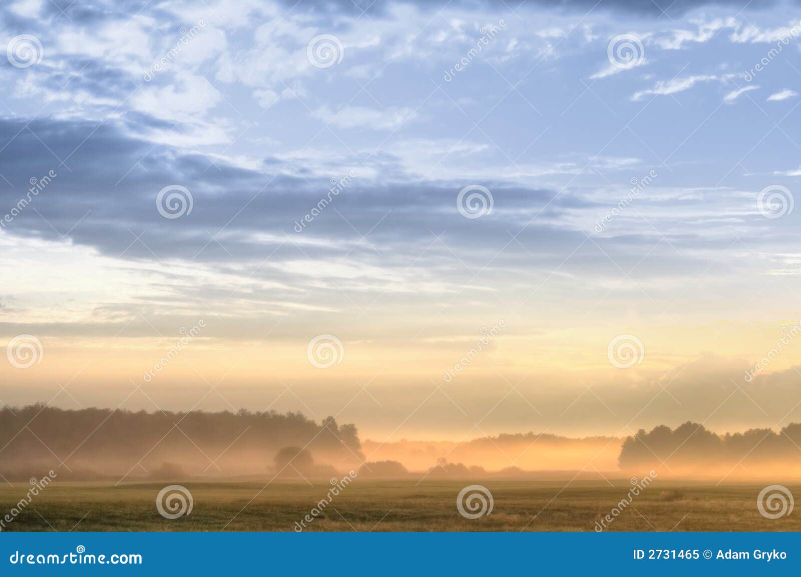 Sunrise scene stock image. Image of cloudy, meadow, beautiful - 2731465