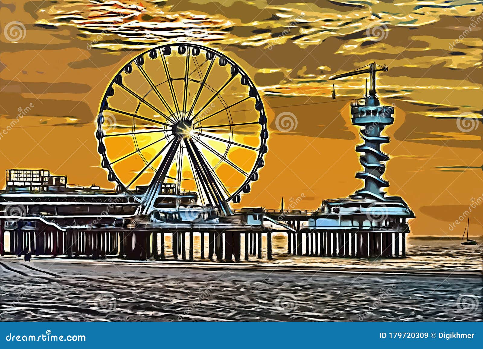 sunrise at scheveningen 