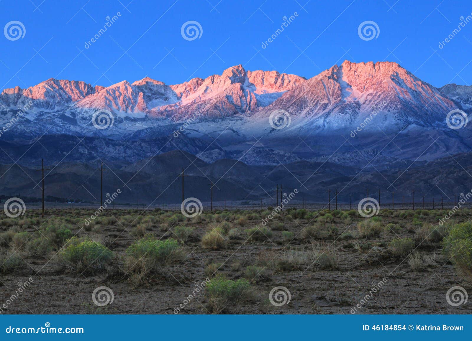 sunrise in the sierra mountains californa