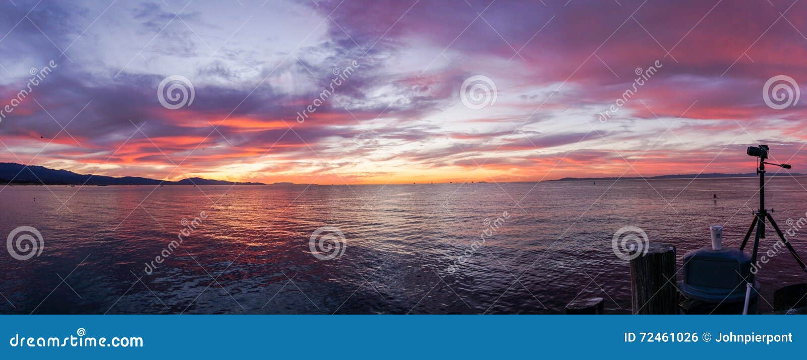 sunrise from stearns wharf santa barbara