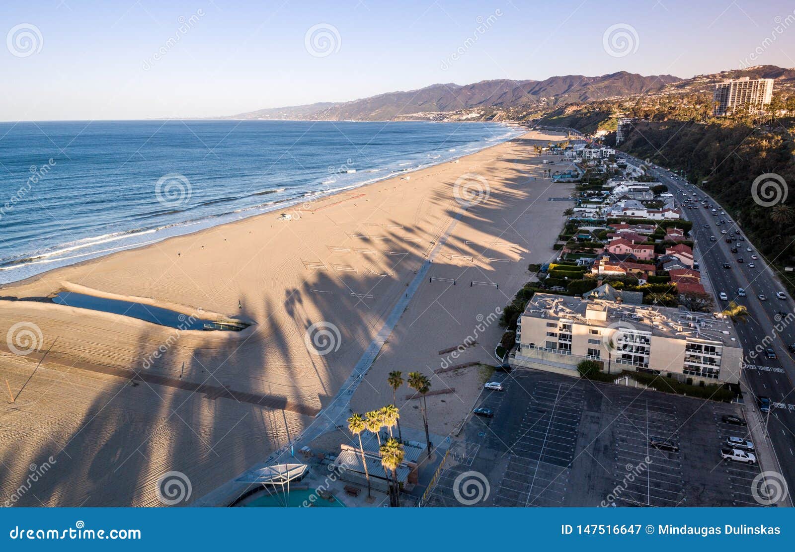 sunrise time in santa monica, los angeles, california