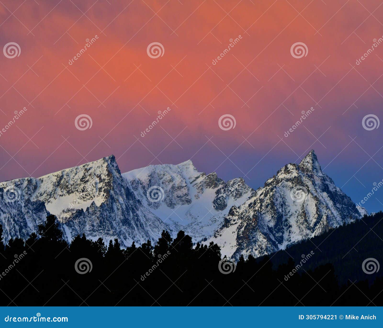 sunrise, trapper peak, western montana.