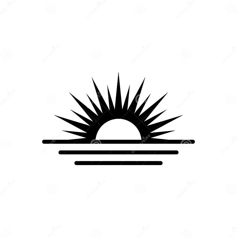 Sunrise Vector Icon. Sun, Rise Symbol. Morning Icon Stock Vector ...