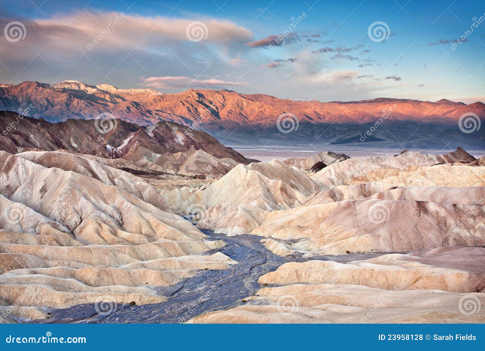 Sunrise from Zabriskie Point Stock Photo Image of panamint, desert