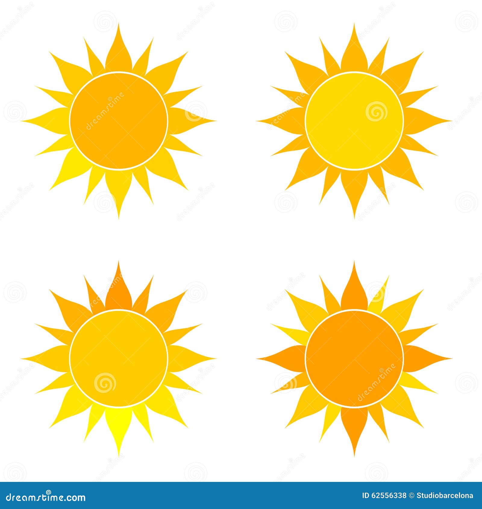 Suns set illustration stock vector. Illustration of shine - 62556338