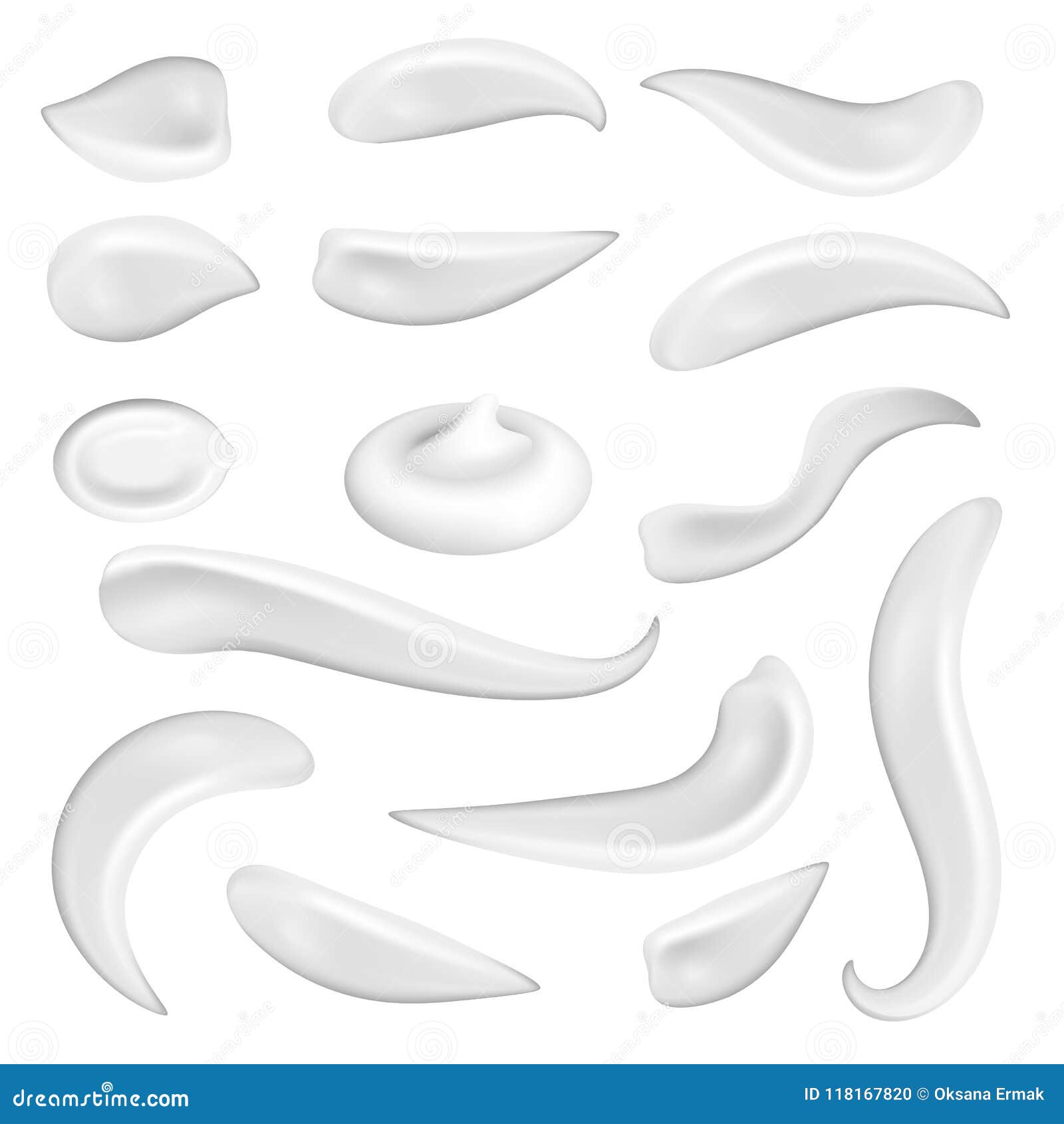 Realistic cream foam white mousse or foaming milk Vector Image