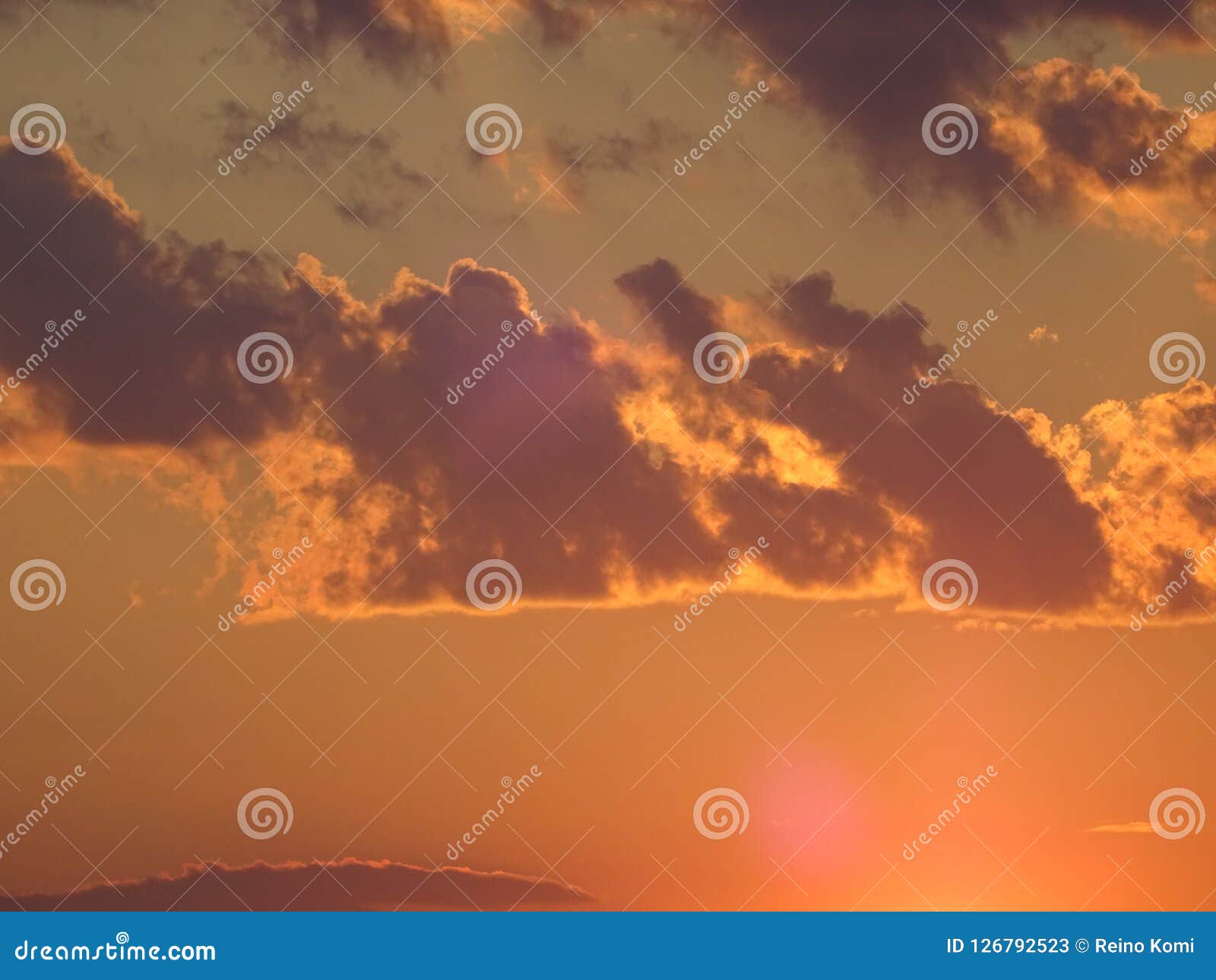 a sunset in archipelago by the gulf of finland
