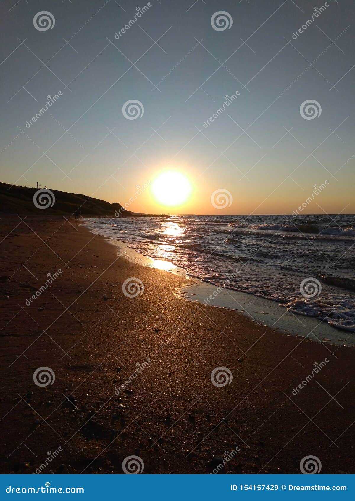 sunset on the azov sea