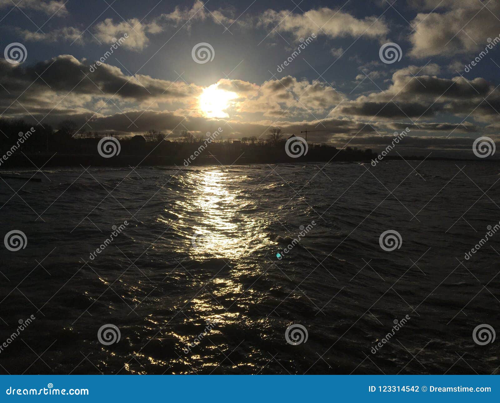 sunset in the baltic sea