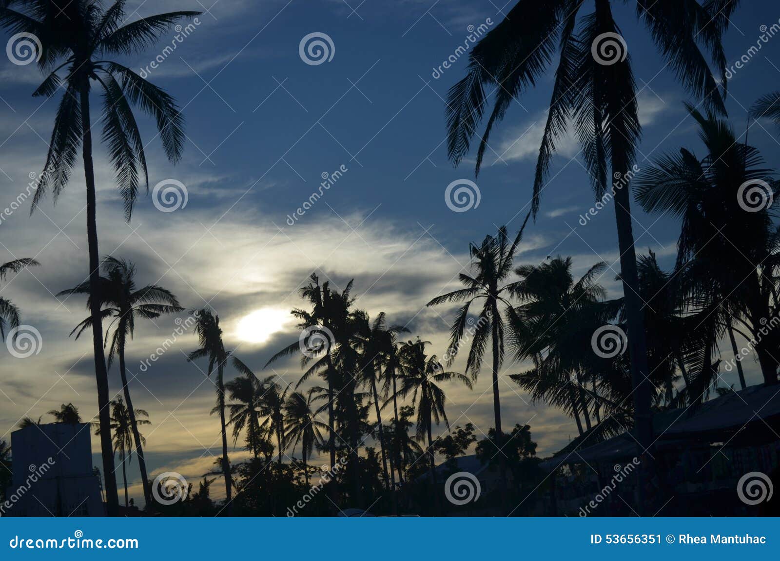 sunset at bantayan island, cebu, philippines