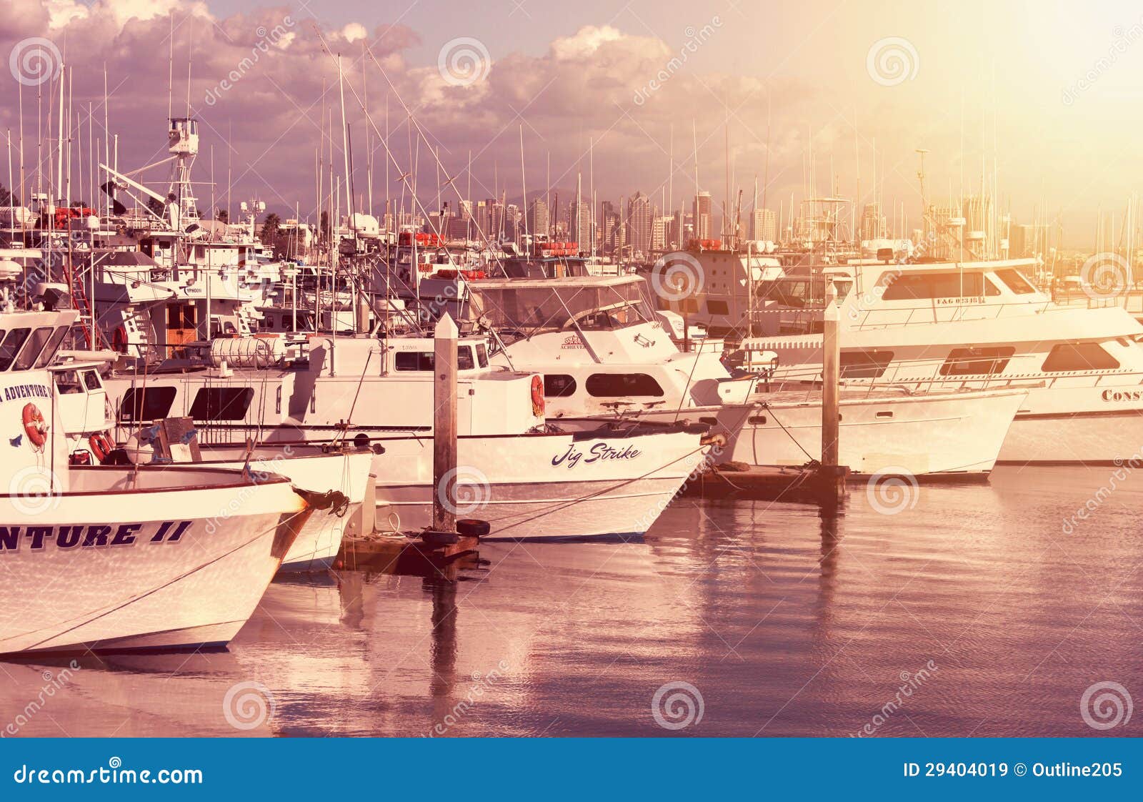 Sunset bay editorial stock image. Image of marina, vacation 29404019