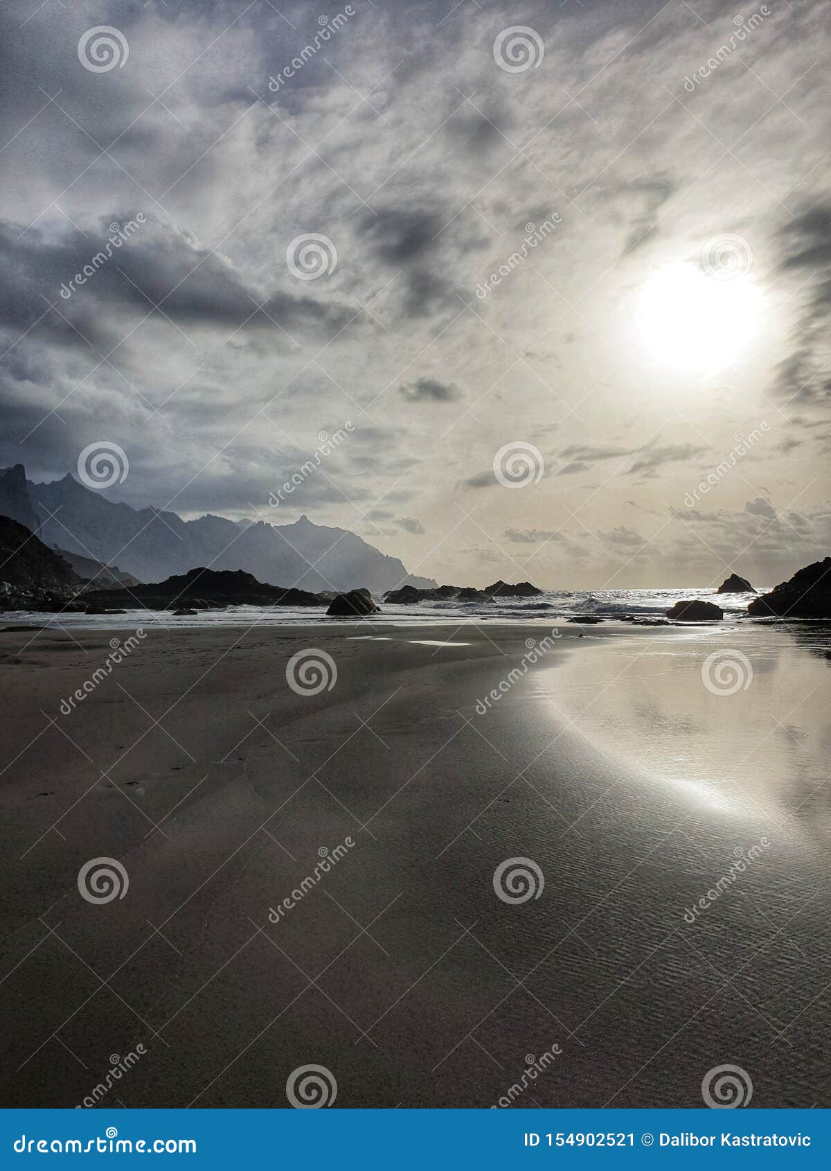 sunset beach dramatic sky twilight tenerife benijo beach