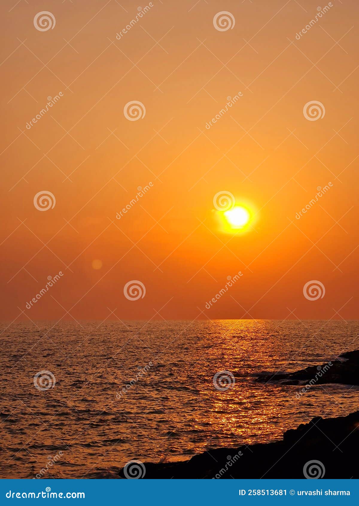 Sunset at Beach at Gokarna, India Stock Image Image of ocean, coast