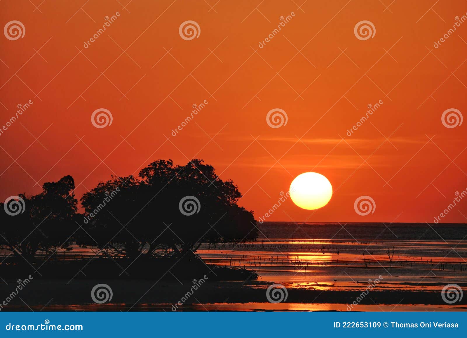 Sunset Beach at Litianak, Rote Island Indonesia Stock Image - Image of ...