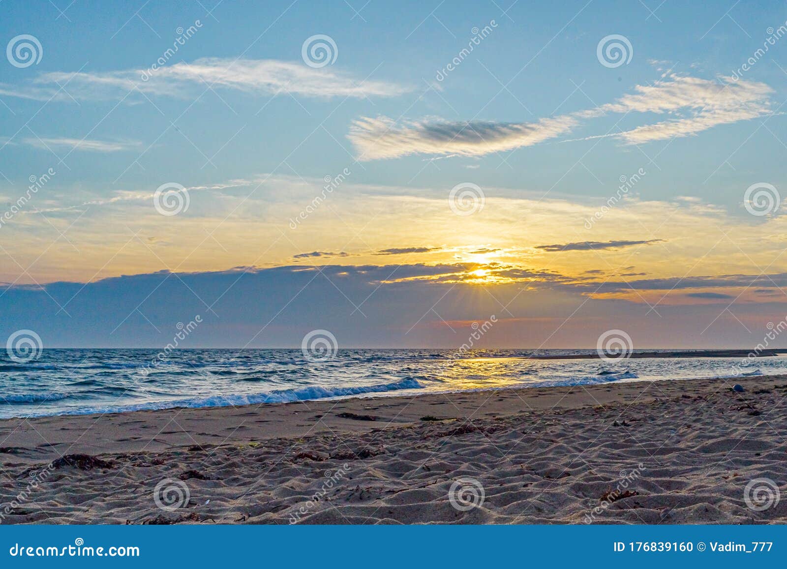 Sunset on the Beach on North Side of the Provincelands Cape Cod