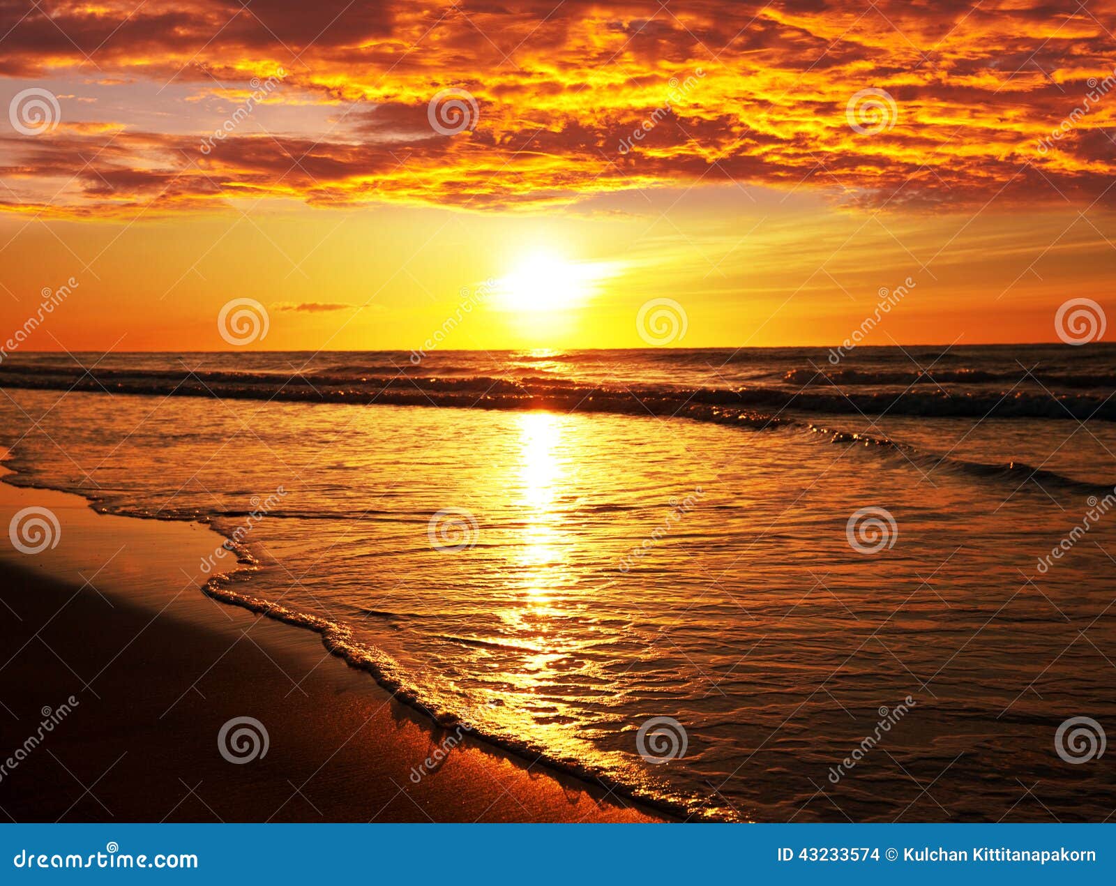 sunset beach in thailand