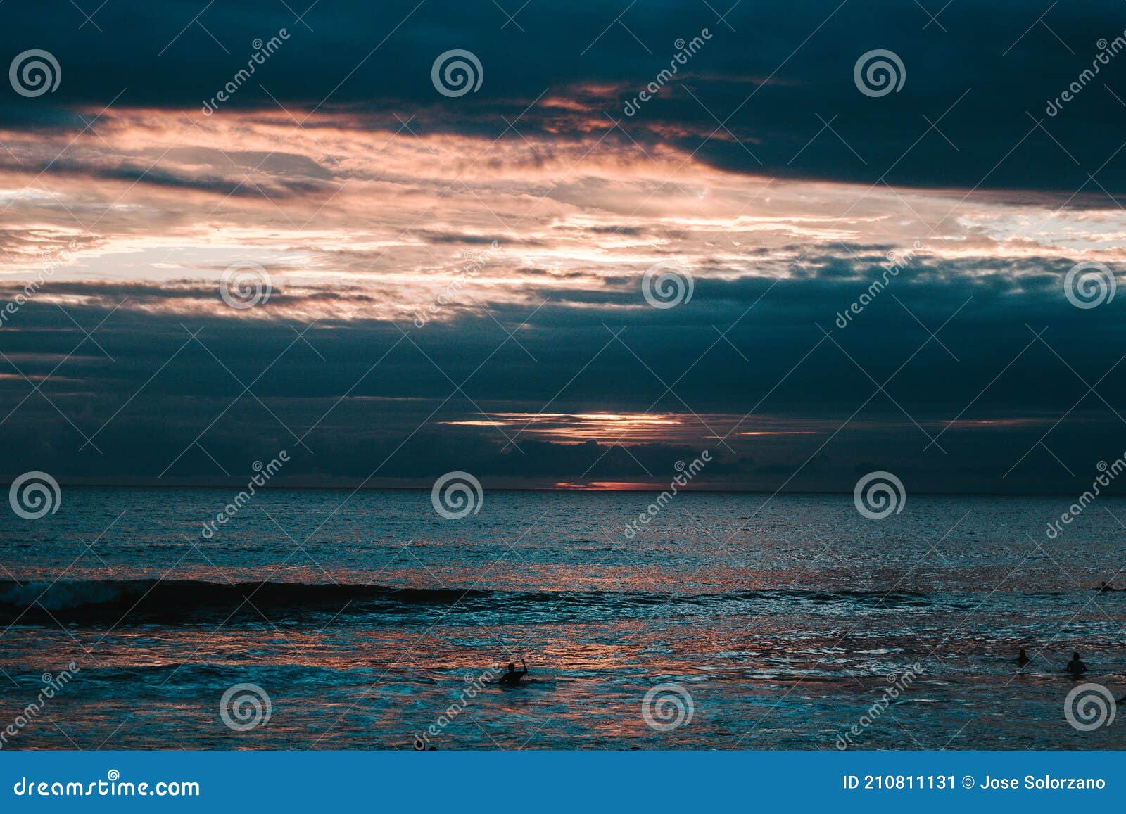 sunset on the beaches