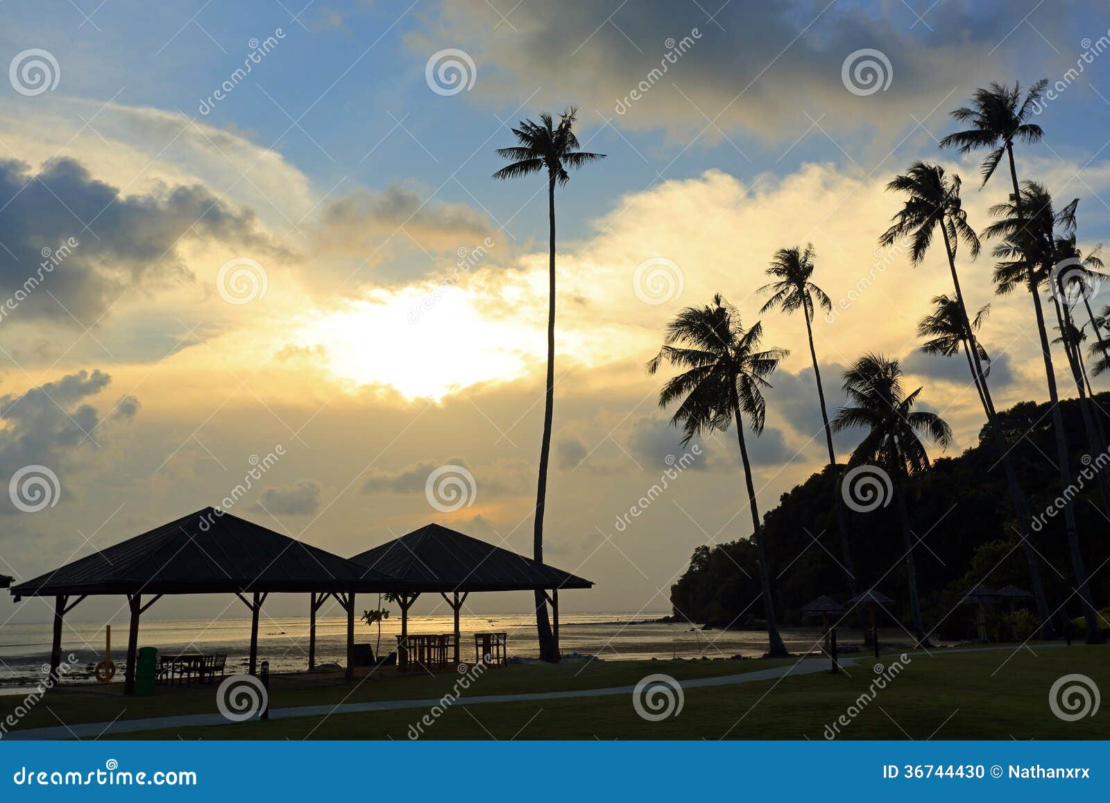 The Sunset of Bintan Island Stock Photo Image of sunshine, sunset