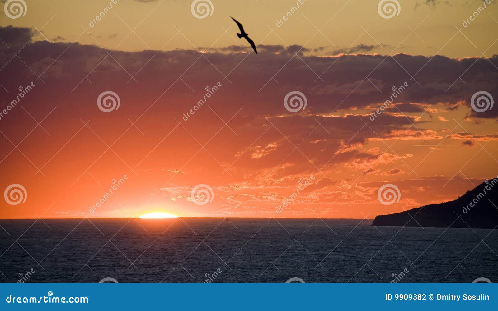 A sunset at the Black Sea stock photo. Image of dream 9909382