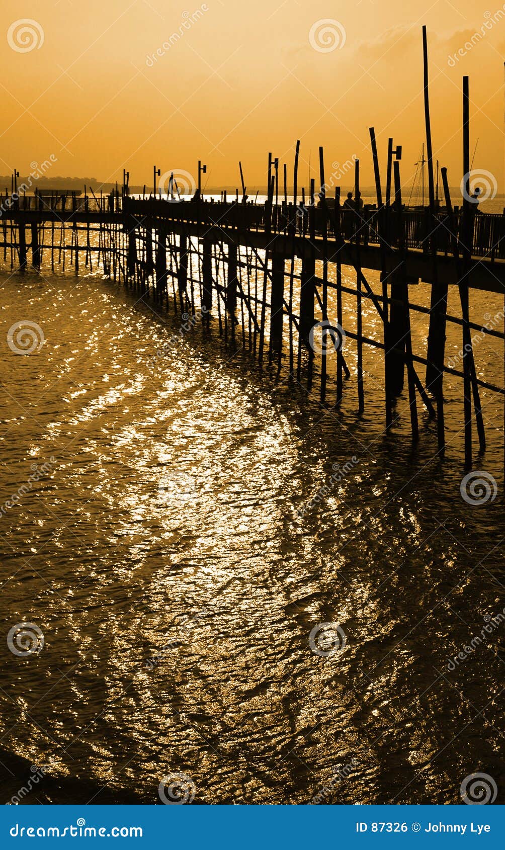 sunset at the broadwalk