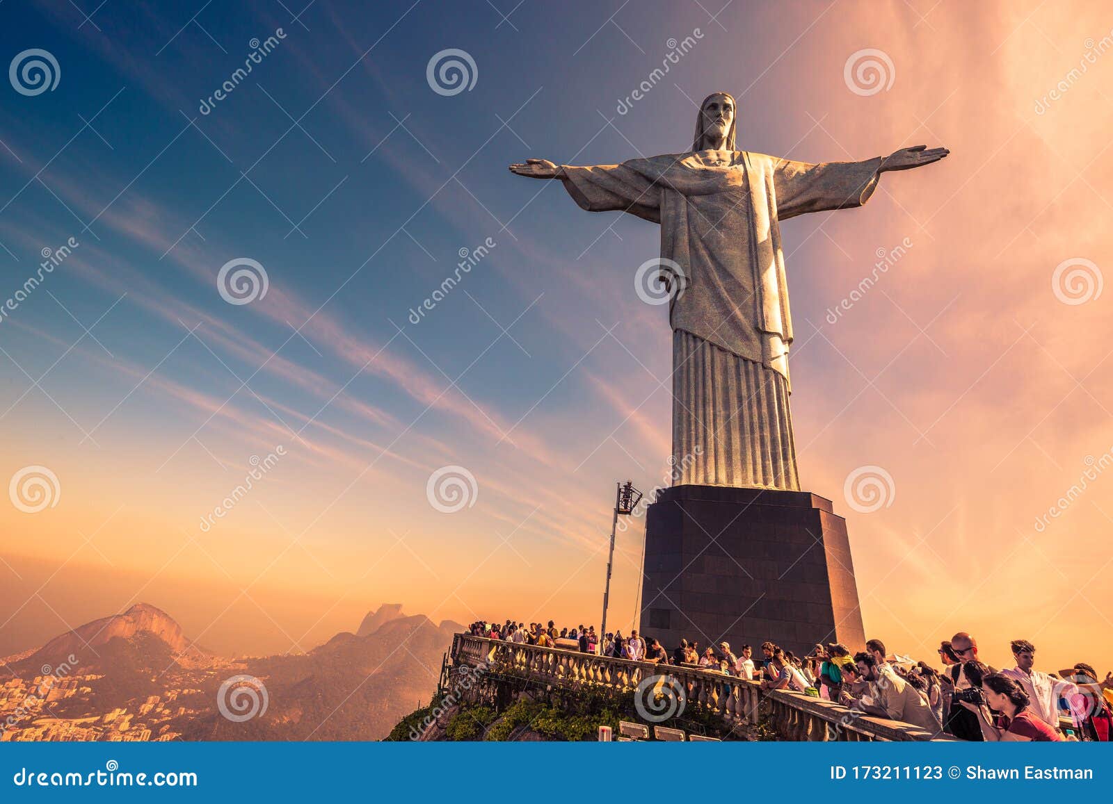 Christ the Redeemer Statue at Sunset with Tourists on Top of Mount Corcovado in Rio De Janeiro, Brazil, South America Editorial Stock Photo - Image of cristo, brazil: 173211123 Christ the Redeemer Statue at Sunset with Tourists on Top of Mount Corcovado in Rio De Janeiro, Brazil, South America Editorial Stock Photo - Image of cristo, brazil: 173211123