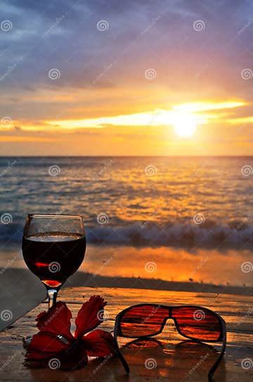 Sunset Cocktail stock photo. Image of aperifif, flower - 8929484