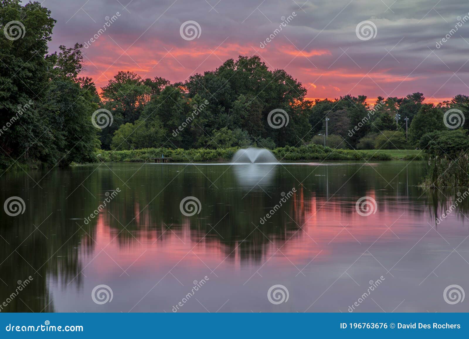 sunset at colonial park