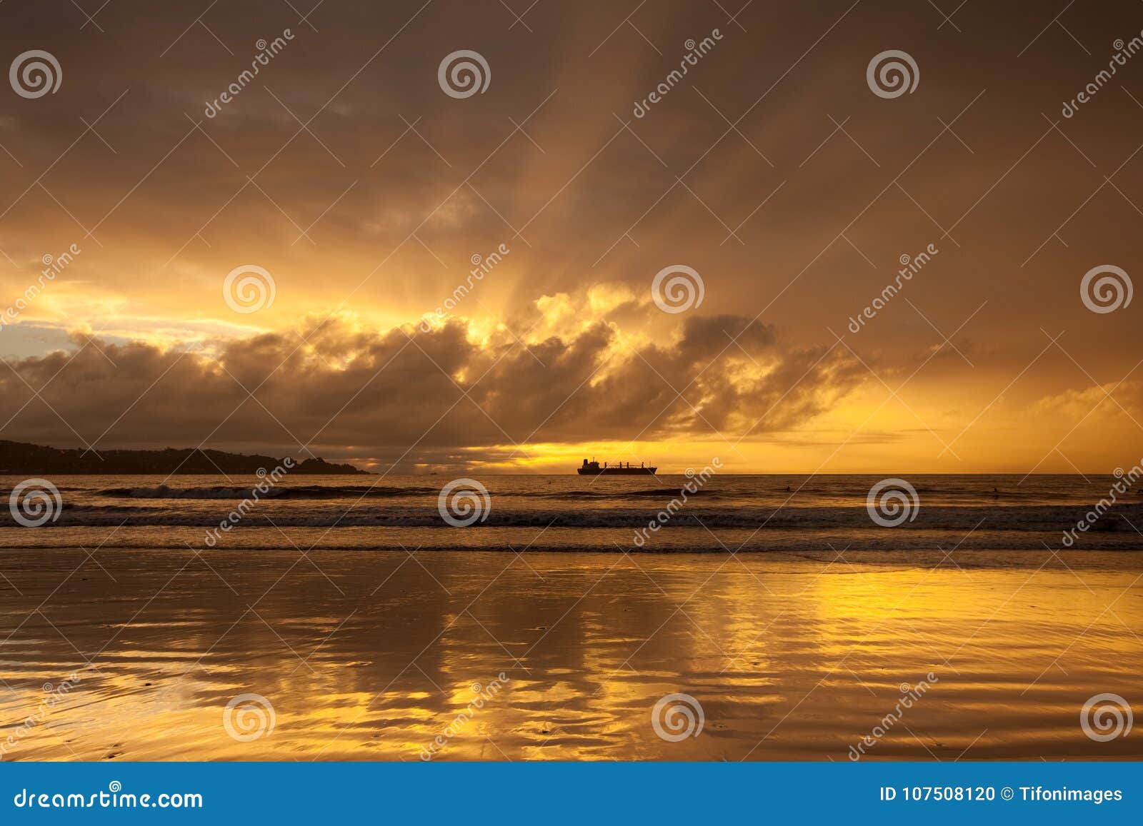 sunset at coquimbo