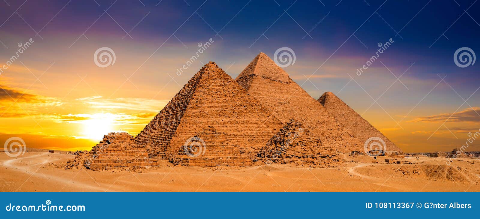 sunset in egypt