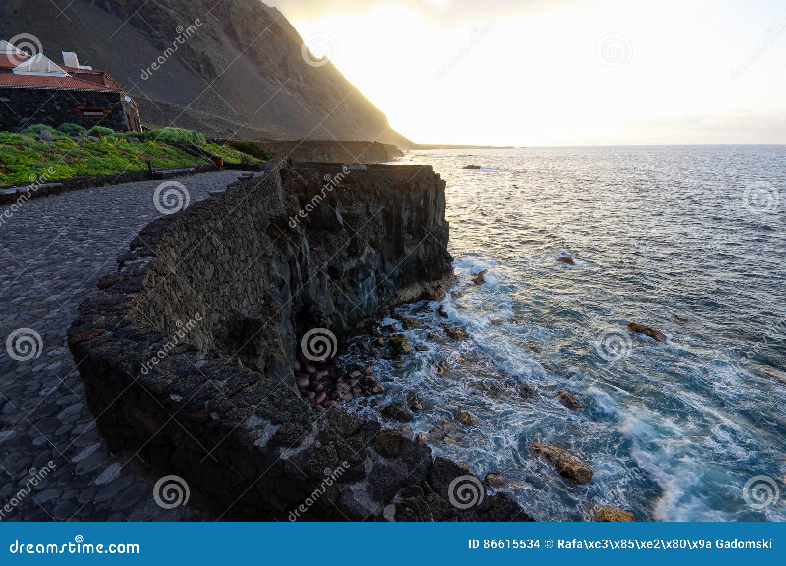 the sunset on el hierro, canary, spain