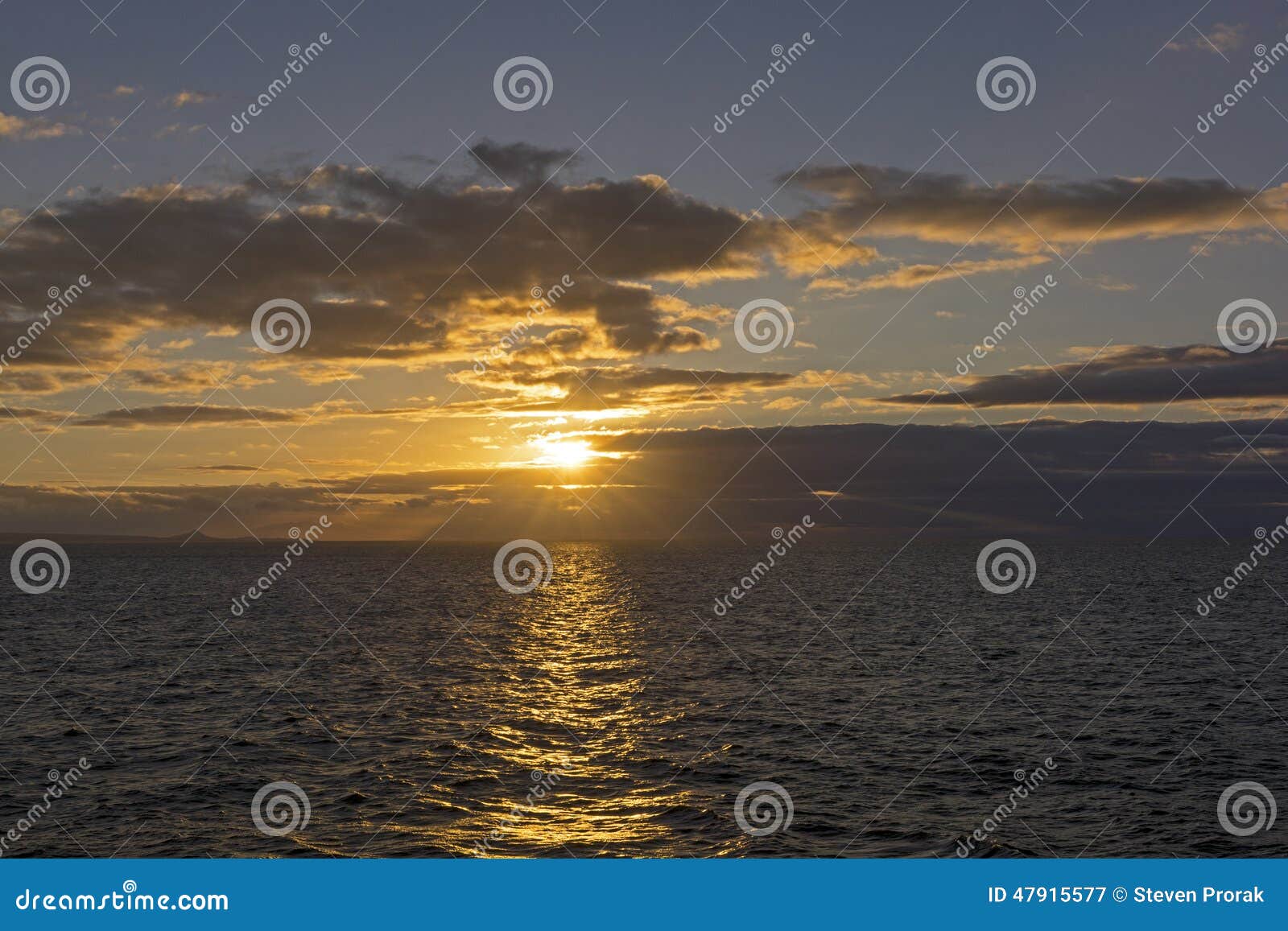 sunset in the galapagos islands