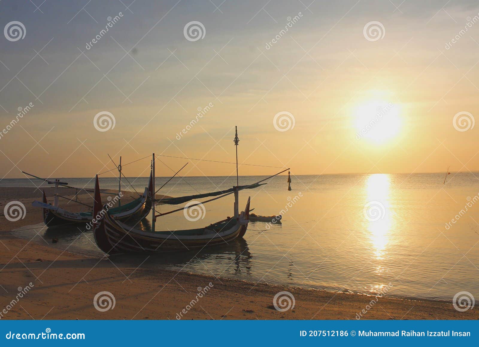 sunset in gili labak island