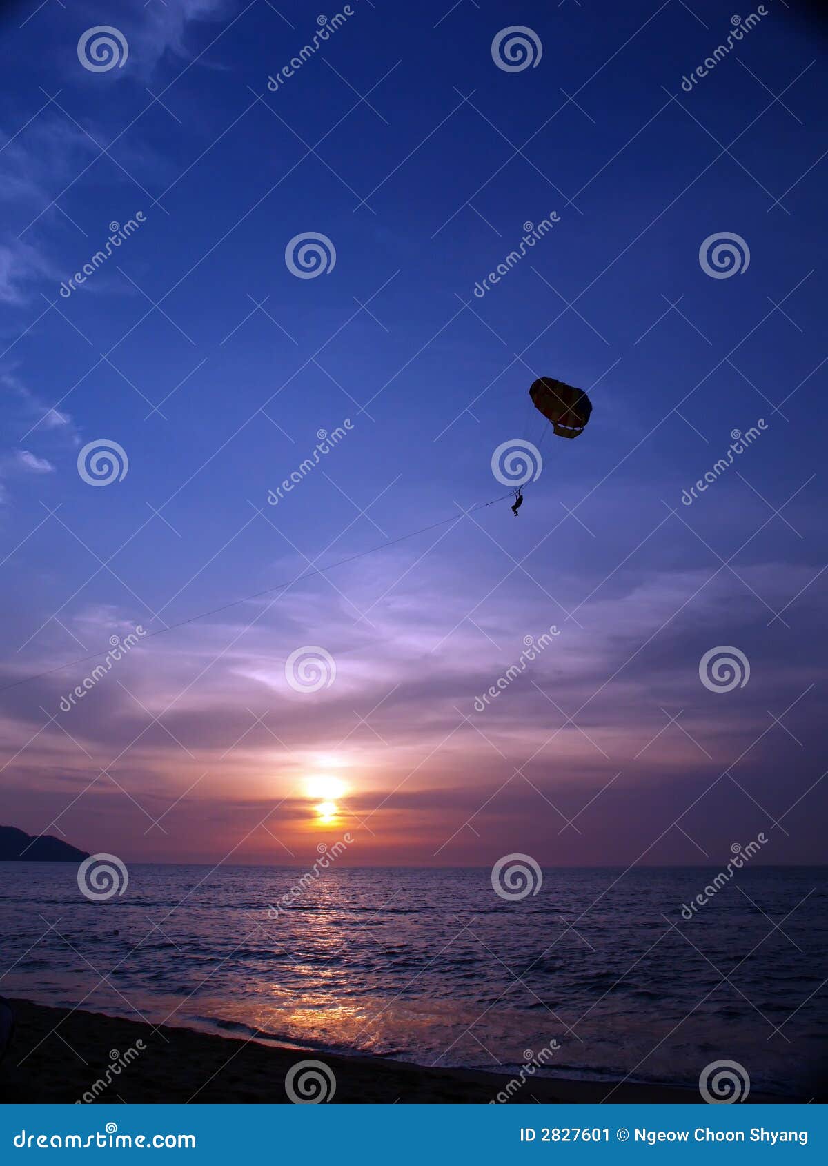 sunset gliding