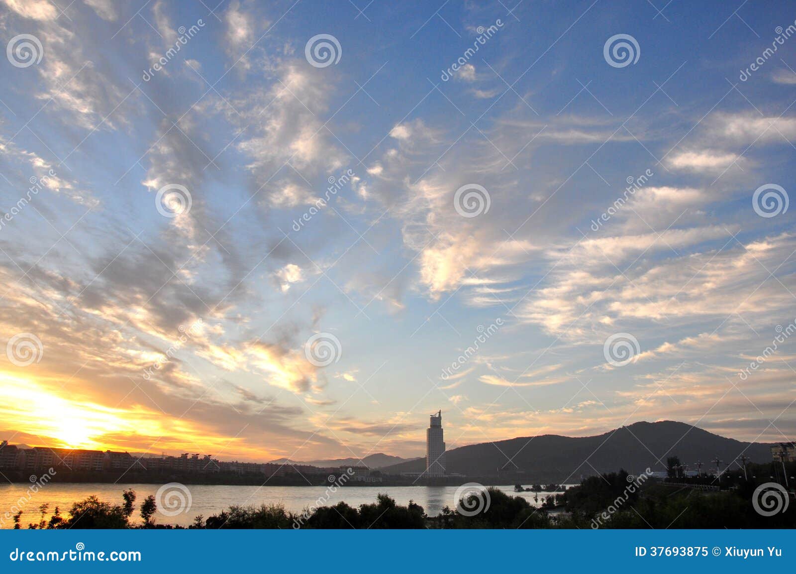 Sunset glow stock image. Image of beauty, health, colorful - 37693875