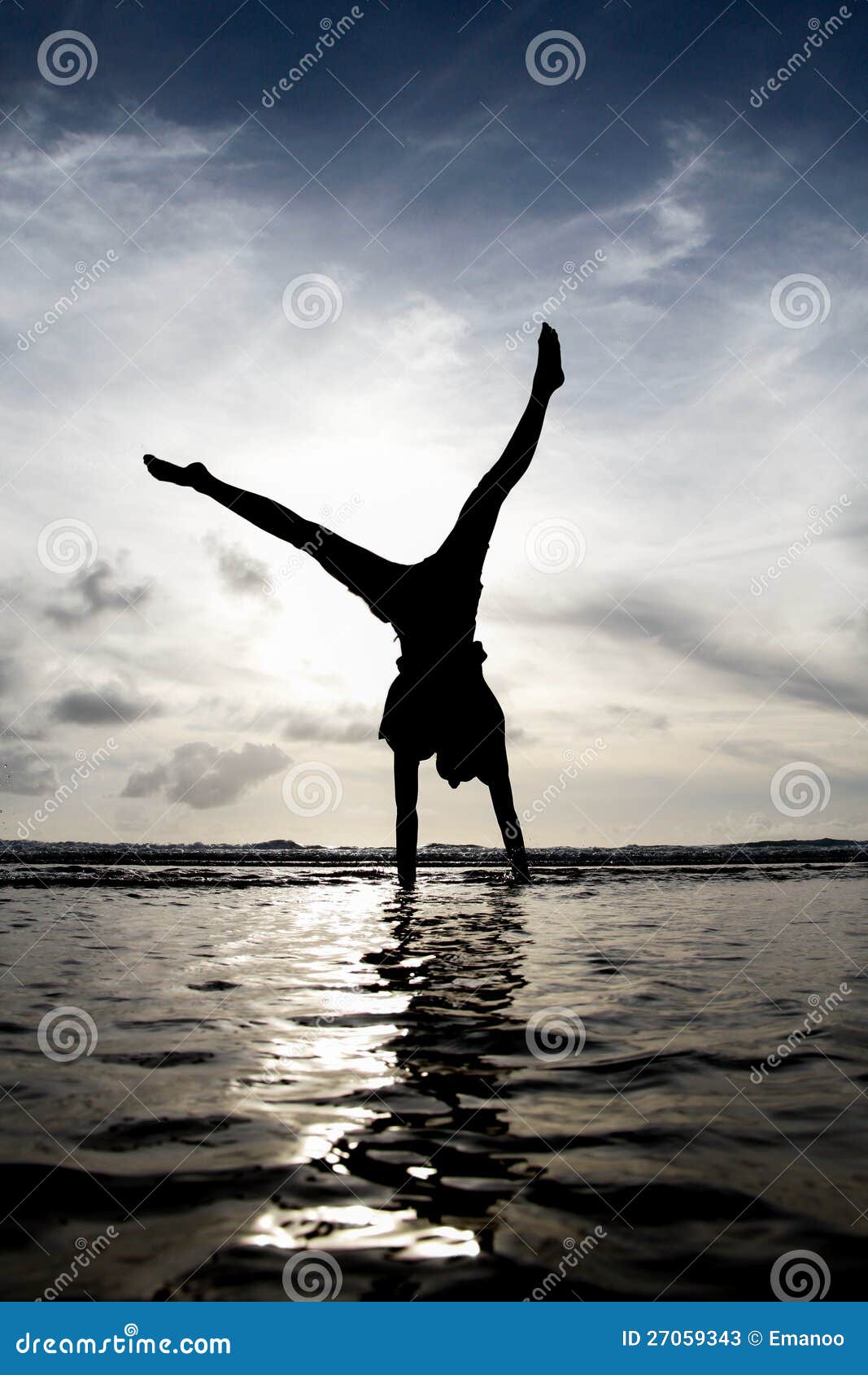 Sunset gymnast stock image. Image of jump, fitness, action - 27059343