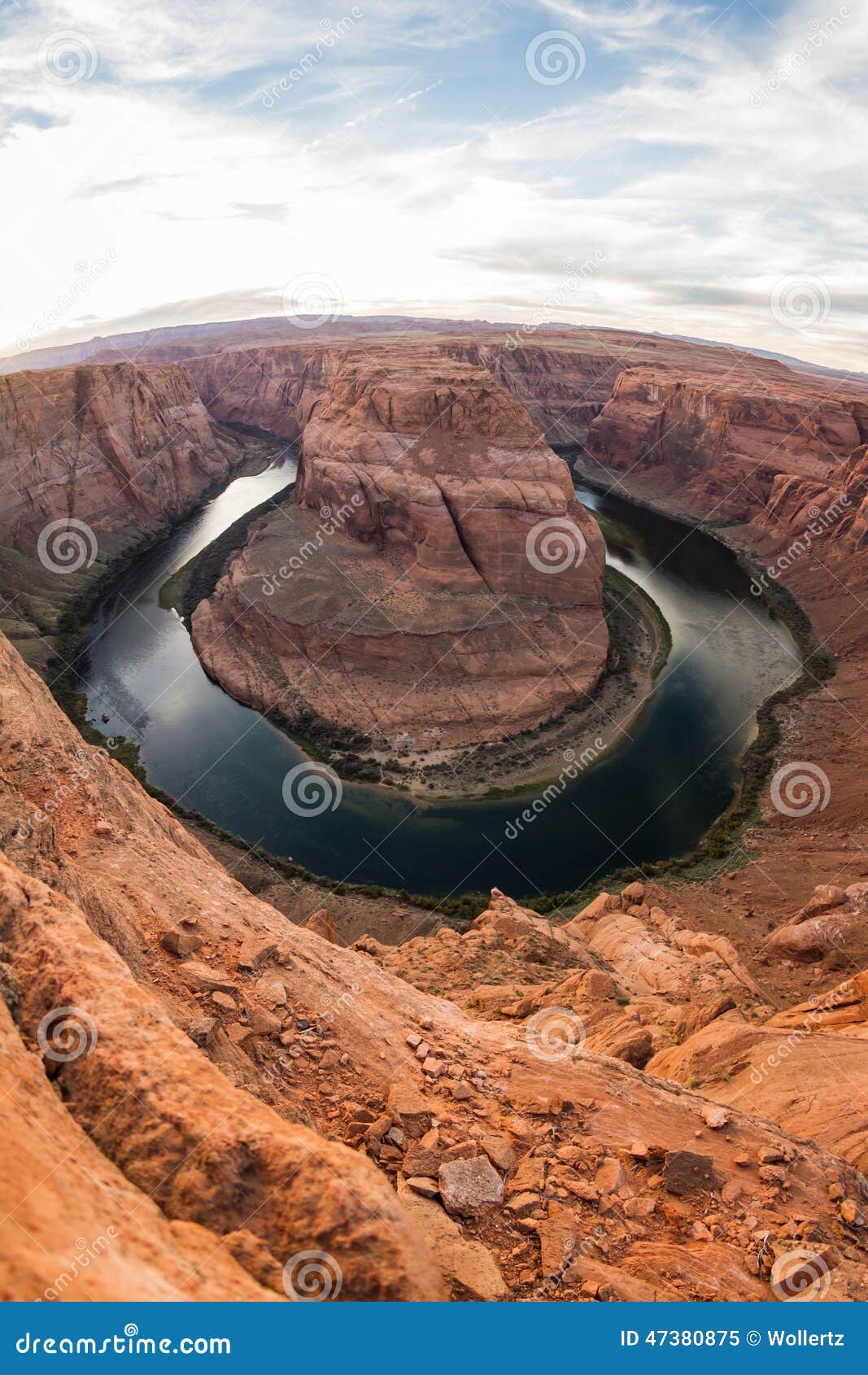 Sunset at horse shoe bend stock image. Image of glen - 47380875